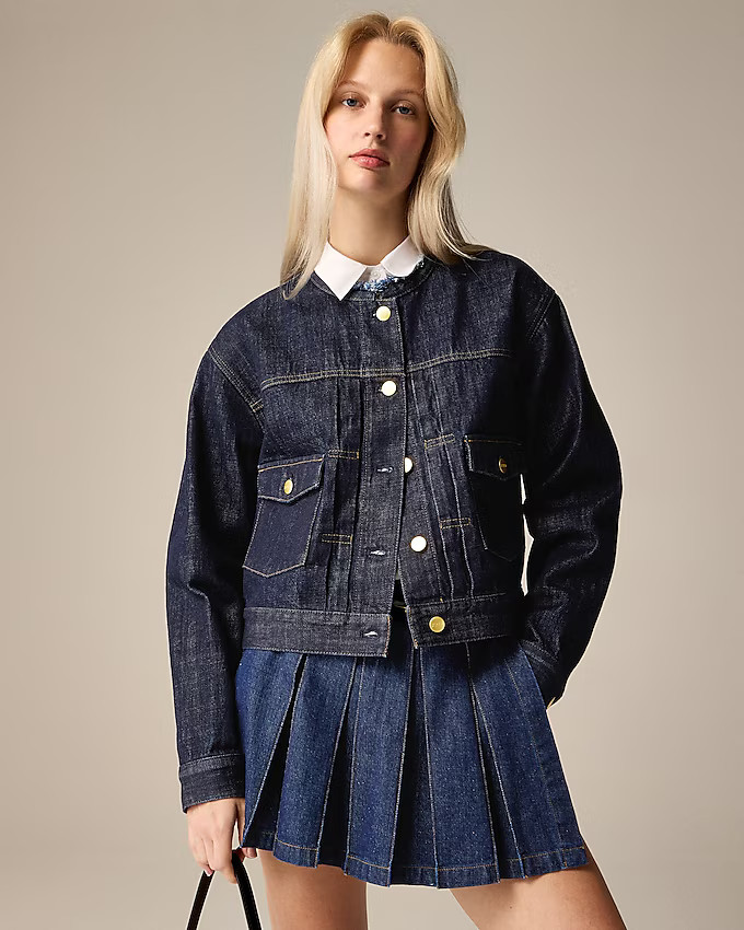 Denim lady jacket in Rinse wash | J. Crew US