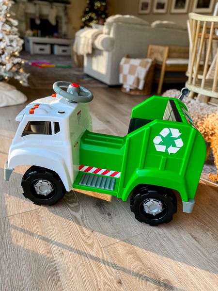 Ride on recycling truck! Currently has a $10 off coupon on Amazon #LTKkids #LTKfamily 
