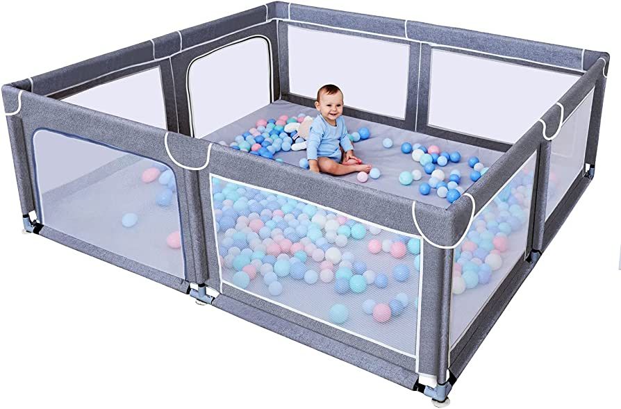TODALE Baby Playpen for Toddler, Extra Large Baby Playard, Infant Safety Activity Center, Sturdy ... | Amazon (US)