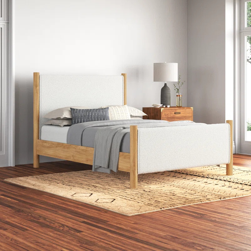 Leilani Upholstered Bouclé Bed | Wayfair North America