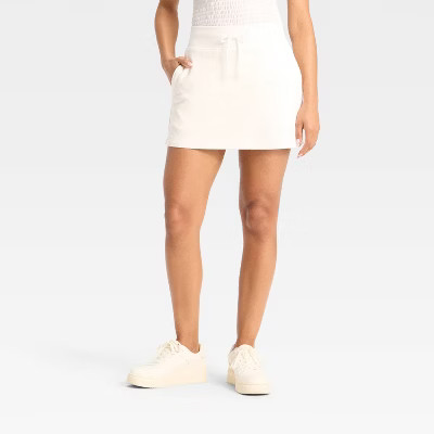 Women's Mid-Rise Interlock Skort - Wild Fable™ | Target