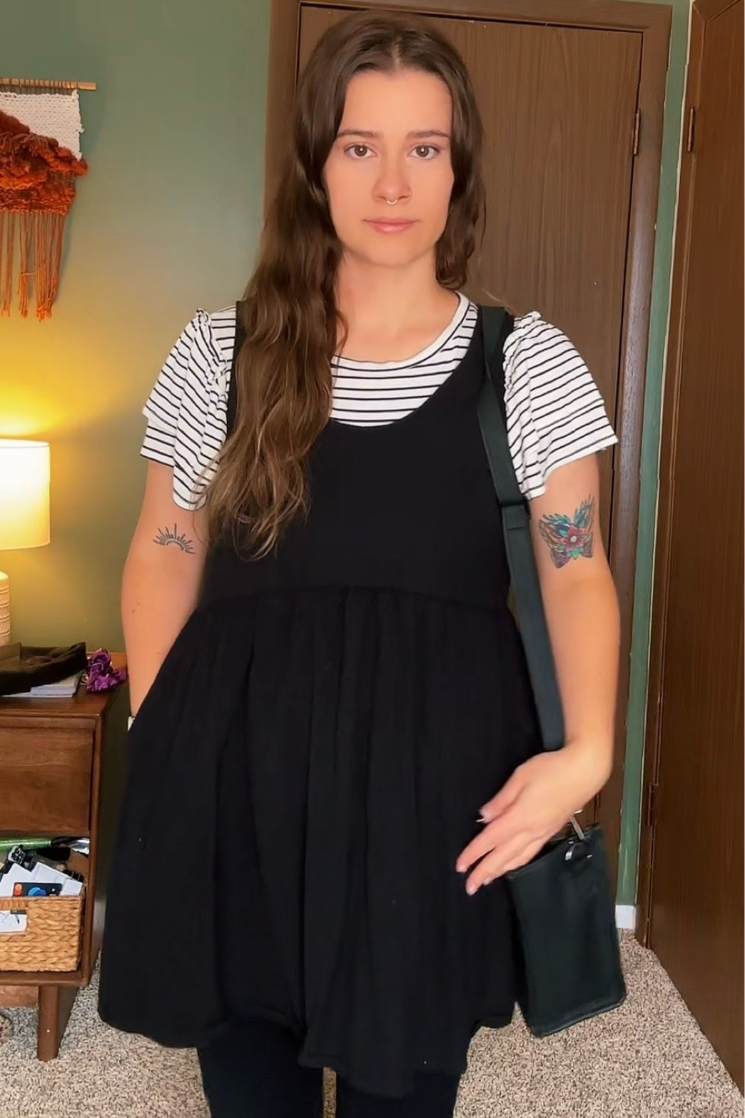 Alt OOTD- Work edition 
#alt #alternative #paraprofessional #workfit #altfashion #alternativefashion #ootd #outfitoftheday 

Outfit deets : top- bealls 
Dress- Andy linen dress- girrlscout
Boots- doc martens 1460s
Purse: Rad Rev Boxy tote in matte black 

#LTKFindsUnder50 #LTKMidsize #LTKFindsUnder100