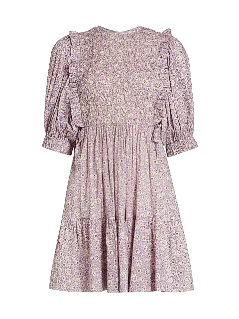 Ida Puff-Sleeve Dress | Saks Fifth Avenue