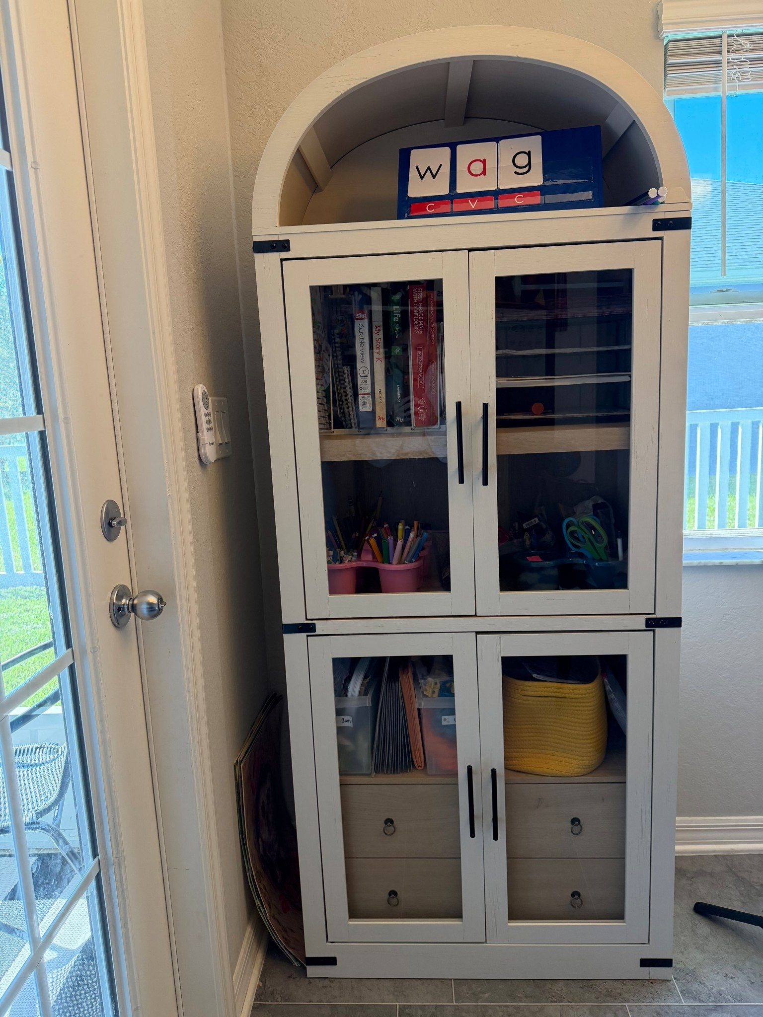 Arched bookshelf for storage!!

#LTKHome #LTKKids