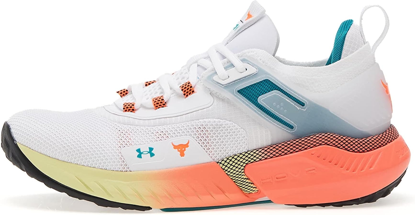 Under Armour Women's Project Rock 5 (White/After Burn/Green, US Footwear Size System, Adult, Men,... | Amazon (US)