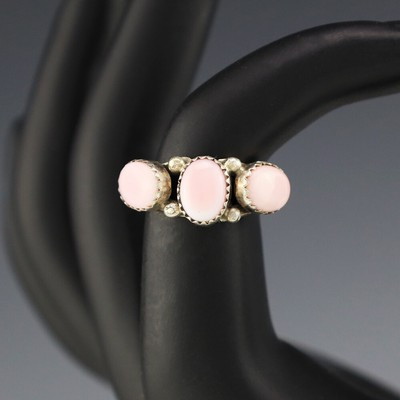 NATIVE AMERICAN NAVAJO STERLING SILVER & PINK CORAL RING  | eBay | eBay US