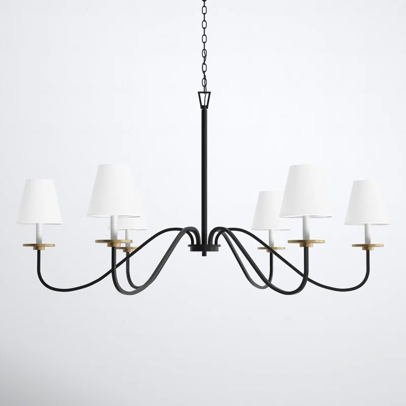 Cloverdale 6 Light Metal Dimmable Chandelier | Wayfair North America