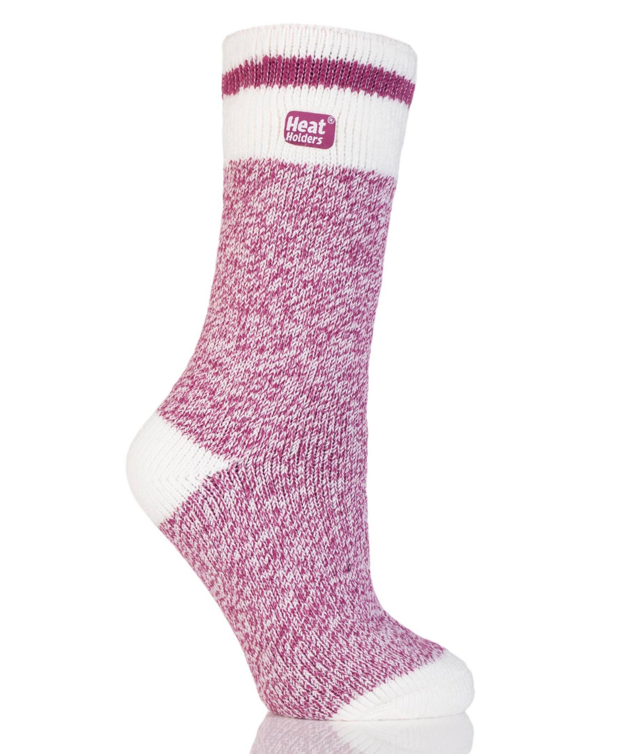 Heat Holders Women's Original Cream Block Twist Thermal Socks - Medium Pin | Macy's