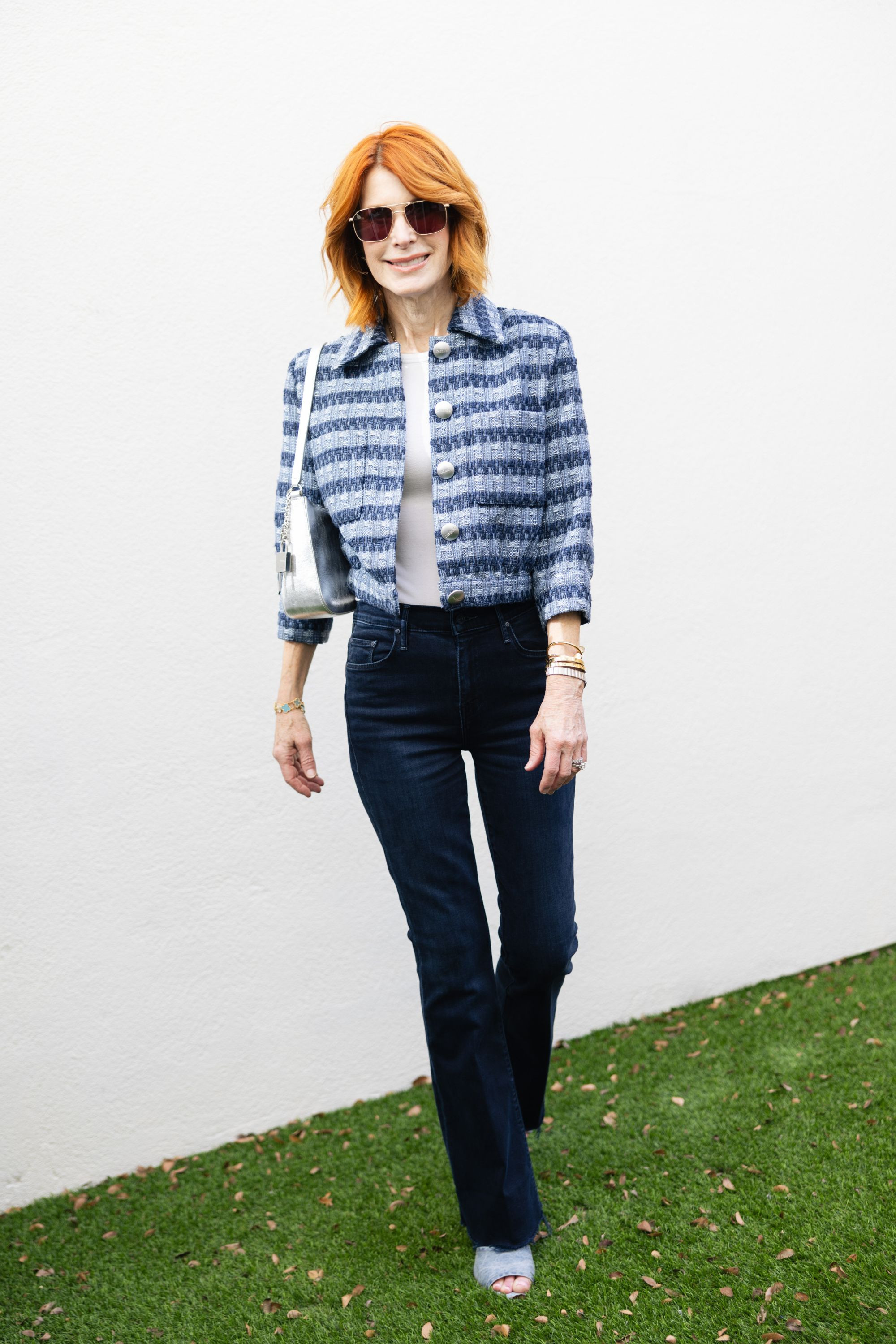 Spring jacket styling for women over 40 — this tweed blazer with dark wash denim and silver hardware accessories feels polished but still effortless.
Such a smart buy for spring outfits and travel looks — save this, you’ll want to come back to it! 

 #LTKootd #LTKSeasonal #LTKOver40