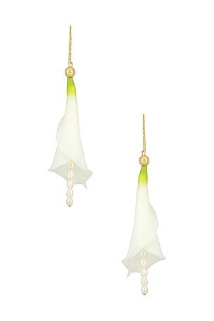 Calla Earring in White | Revolve Clothing (Global)