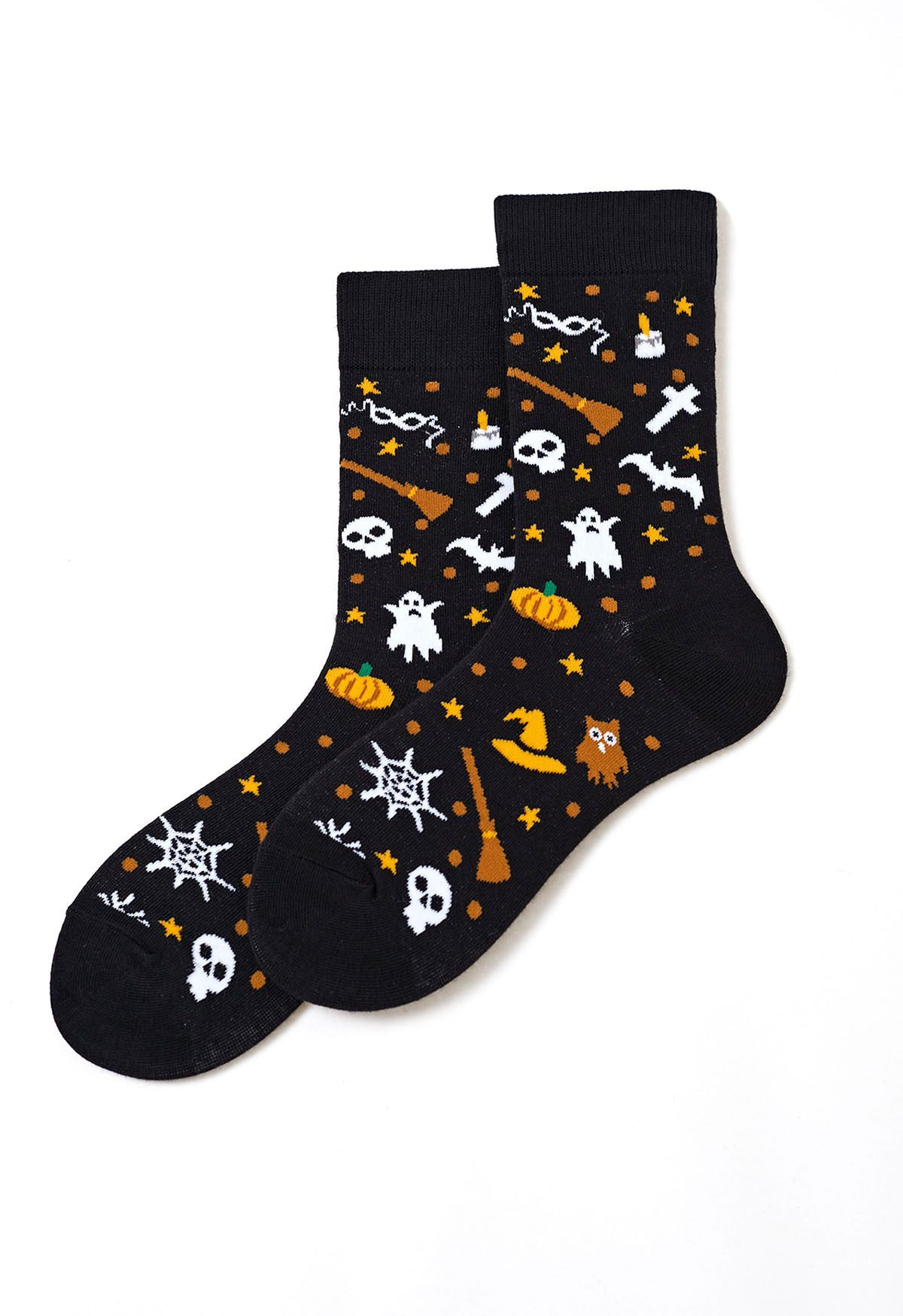 Haunted Night Crew Socks | Chicwish