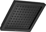 Delta Faucet Single-Spray Matte Black Shower Head, Shower Head Black Square Shower Head, Black Showe | Amazon (US)