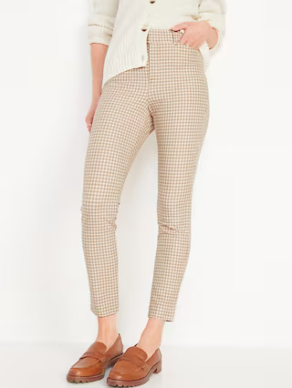 High-Waisted Houndstooth Pixie Pants for Women | Old Navy (US)