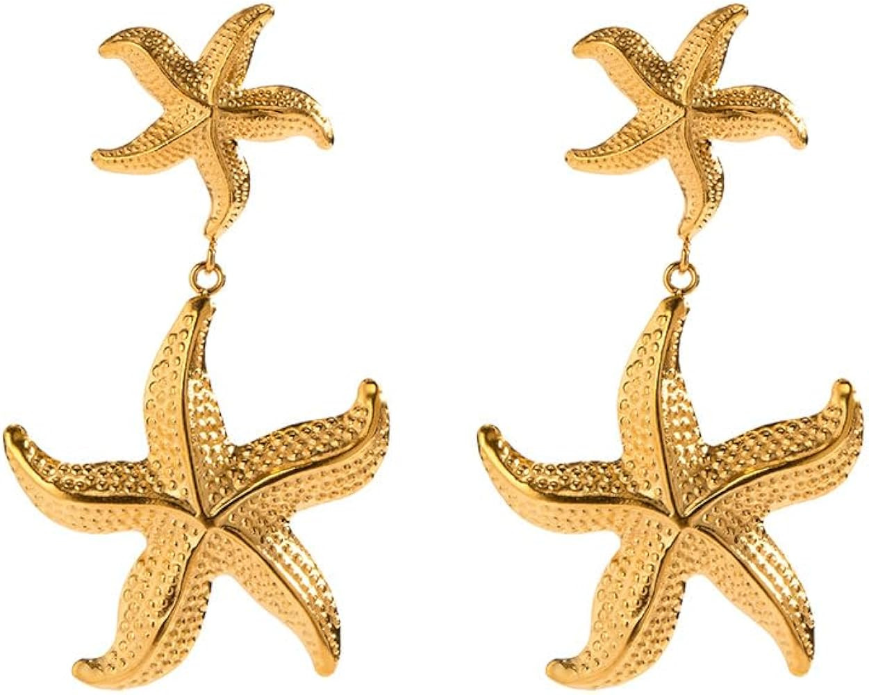 Doubnine Sea Shell Charm Cowrie Earrings Dangle Golden Mermaid Earrings Scallop Beach Retro Chic ... | Amazon (US)