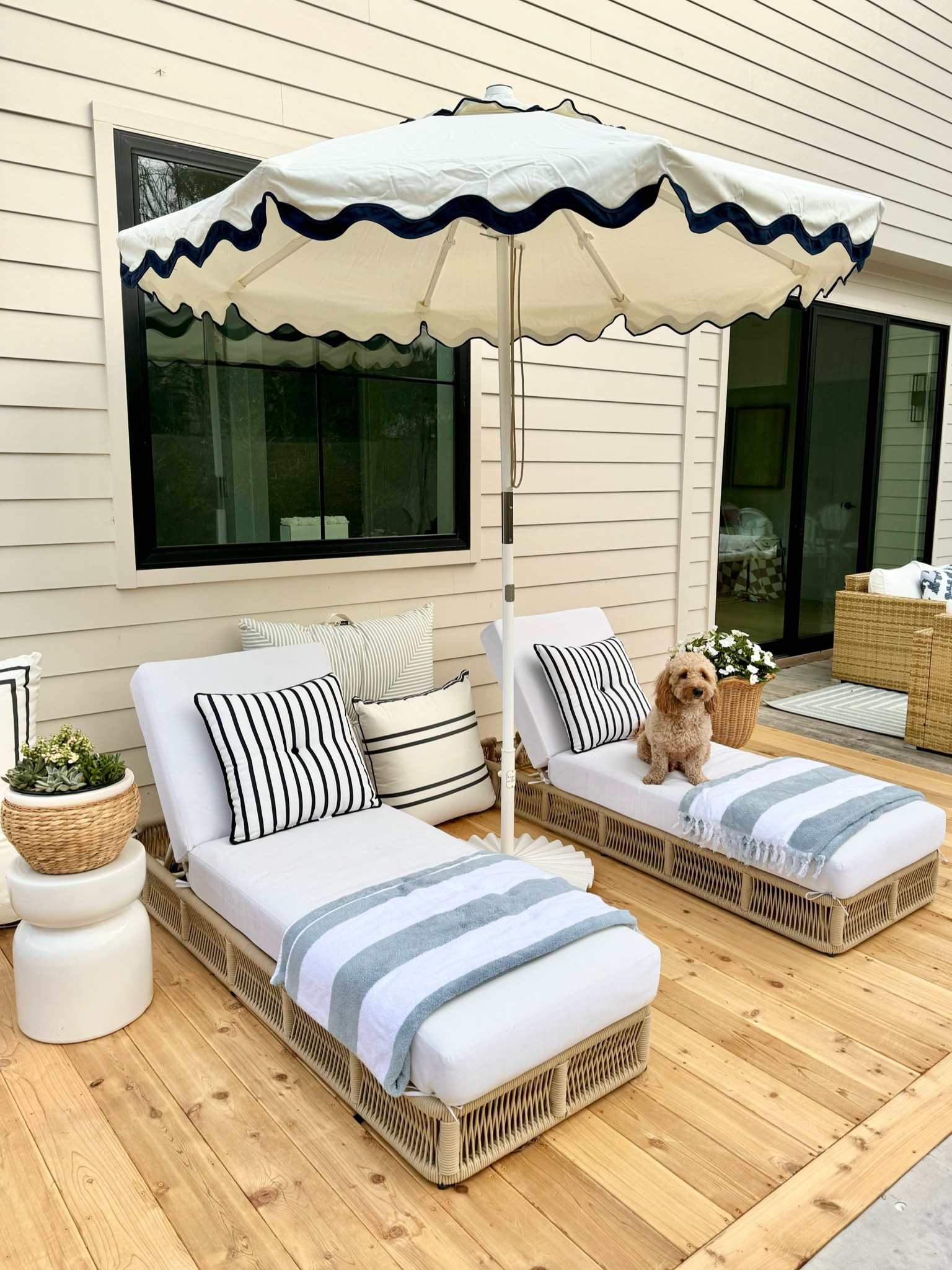 Perfect patio is finally coming together!!! I found my wicker planters for less than $40 at homegoods!

#LTKhome #LTKSpringSale #LTKSeasonal