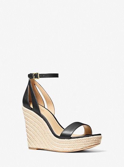 Kimberly Leather Wedge Sandal | Michael Kors US