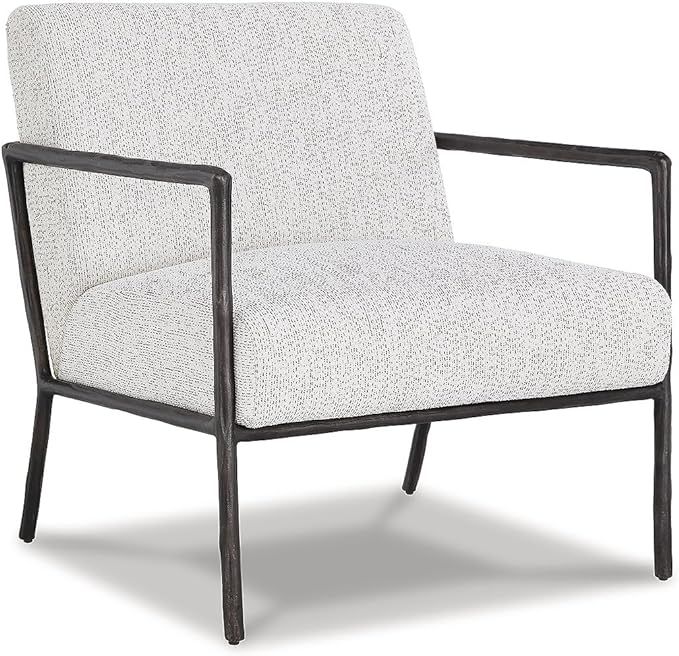 Signature Design by Ashley Ryandale Modern Accent Chair, White | Amazon (US)