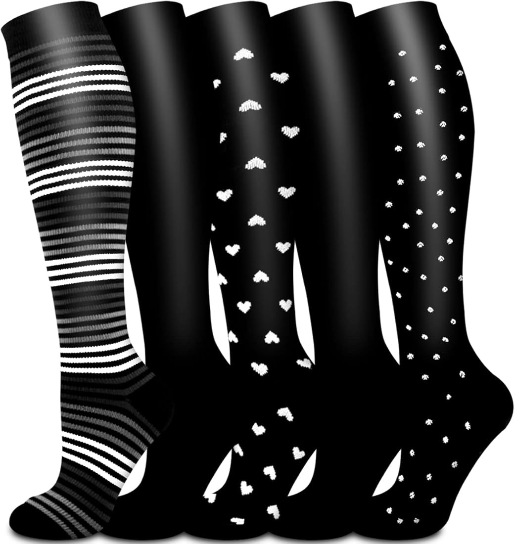 Copper Compression Socks Women & Men Circulation - Best for Running, Nursing, Hiking, Recovery, F... | Amazon (US)