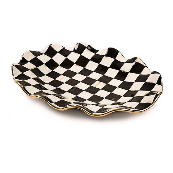 Courtly Check Ceramic Large Serving Platter | MacKenzie-Childs