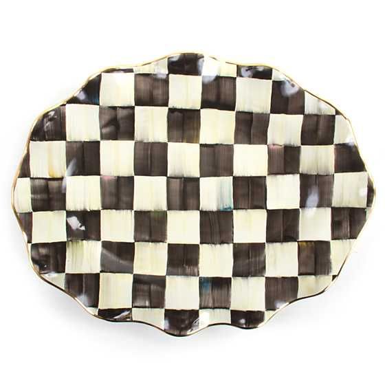 Courtly Check Large Serving Platter | MacKenzie-Childs