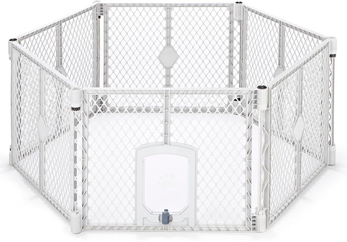 MyPet Petyard Passage: 5.5 Ft. Wide Customizable Folding Dog Playpen with Passage Flap-Door for I... | Amazon (US)