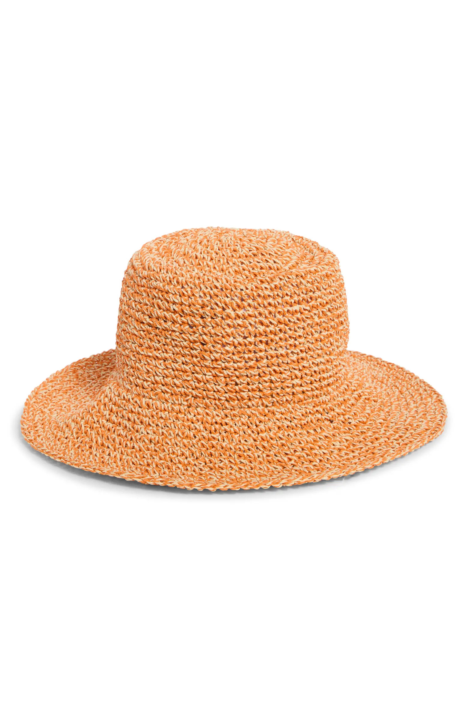 Lantern Packable Straw Bucket Hat | Nordstrom