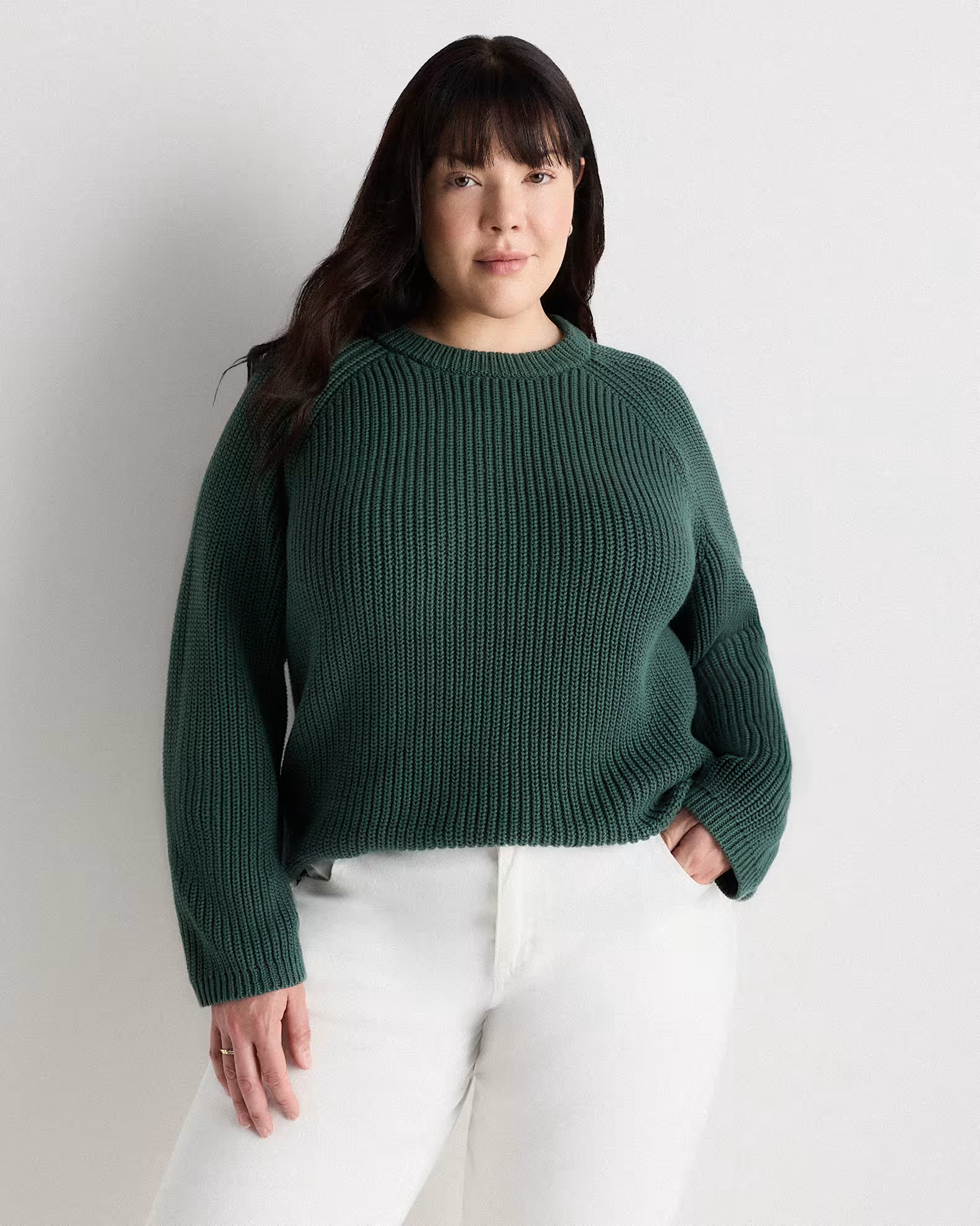 100% Organic Cotton Fisherman Crew Sweater | Quince