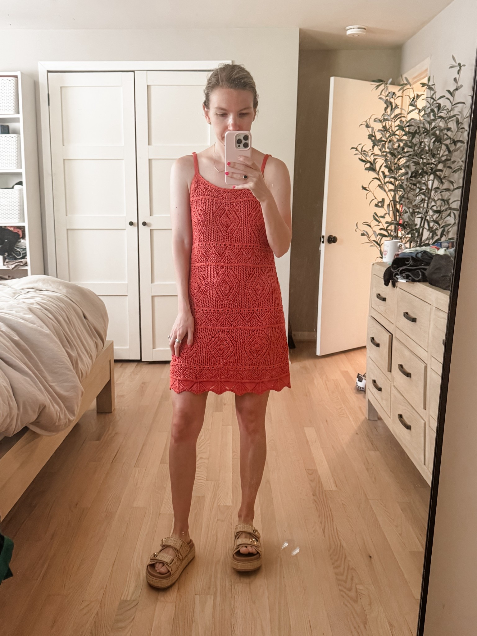 Crochet dress with adjustable straps. Comes in two colors. Wearing xs  

#LTKTravel #LTKSeasonal #LTKSaleAlert