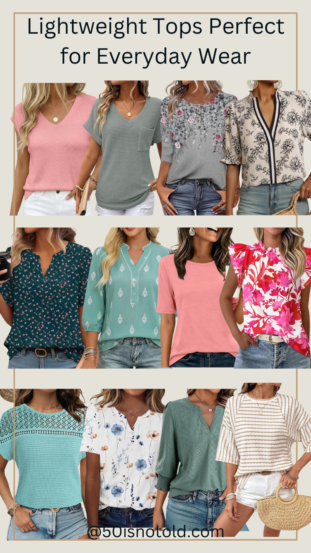 Pretty Tops That Go With Everything 

 #LTKgrwm #LTKootd #LTKOver40