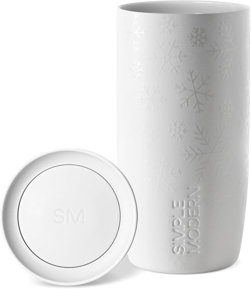 Simple Modern Voyager Signature | Christmas Travel Coffee Mug Tumbler with 360° Lid | Ceramic-Li... | Amazon (US)