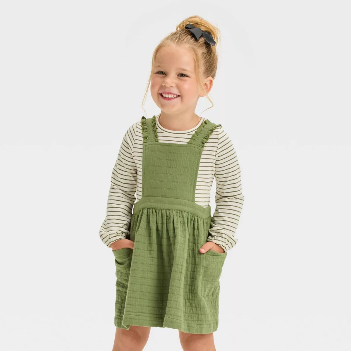 Toddler Girls' Skirtall Set - Cat & Jack™ Green 12M | Target