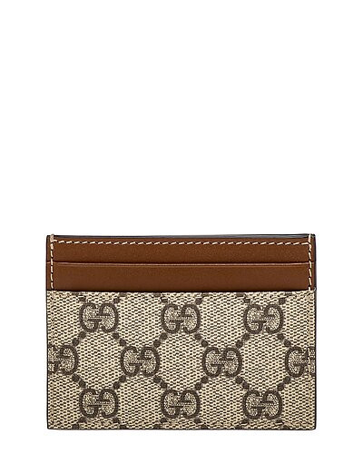 GG Supreme Canvas & Leather Card Case | Gilt & Gilt City