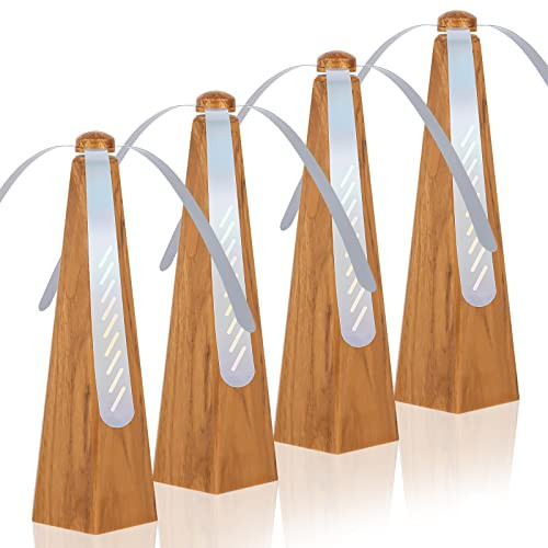 Yoiemivy Portable Fly Fans for Tables to Keep Your Food/Meal Clean for Outdoor, Indoor, Picnic, Dinner and Classroom, Wood Grain, 4 Pack | Amazon (US)