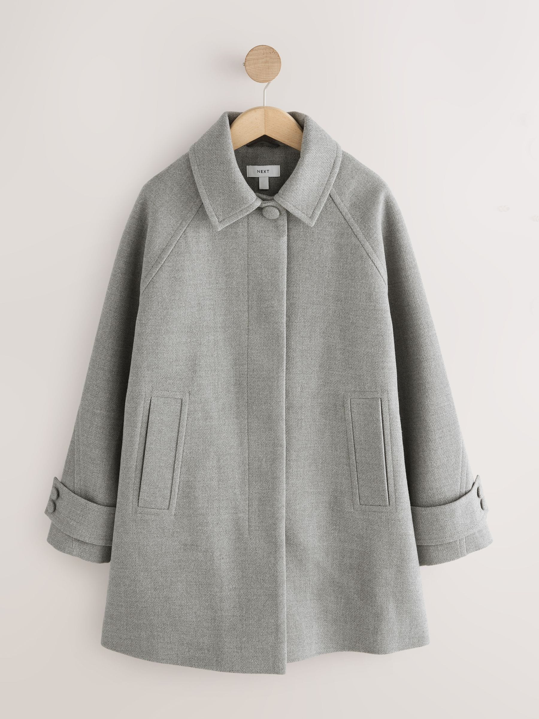 Next Grey Classic Dolly Coat | Next US