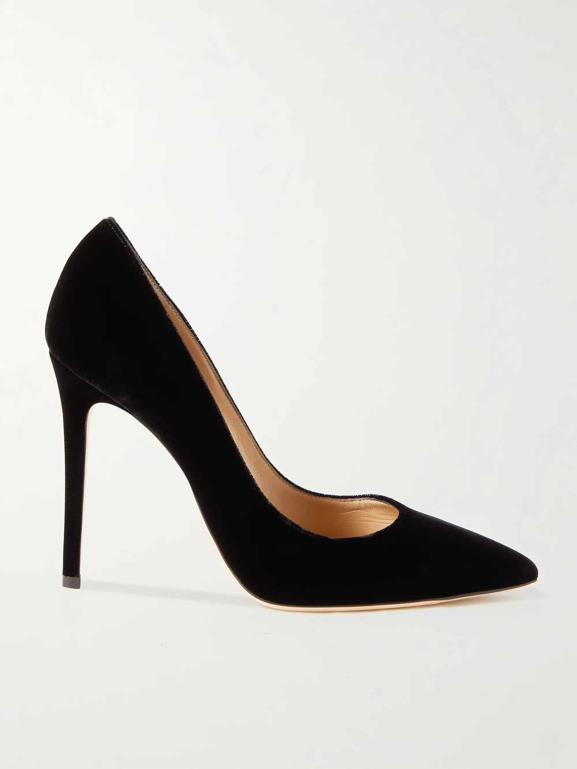 Gianvito 105 velvet pumps | NET-A-PORTER (US)