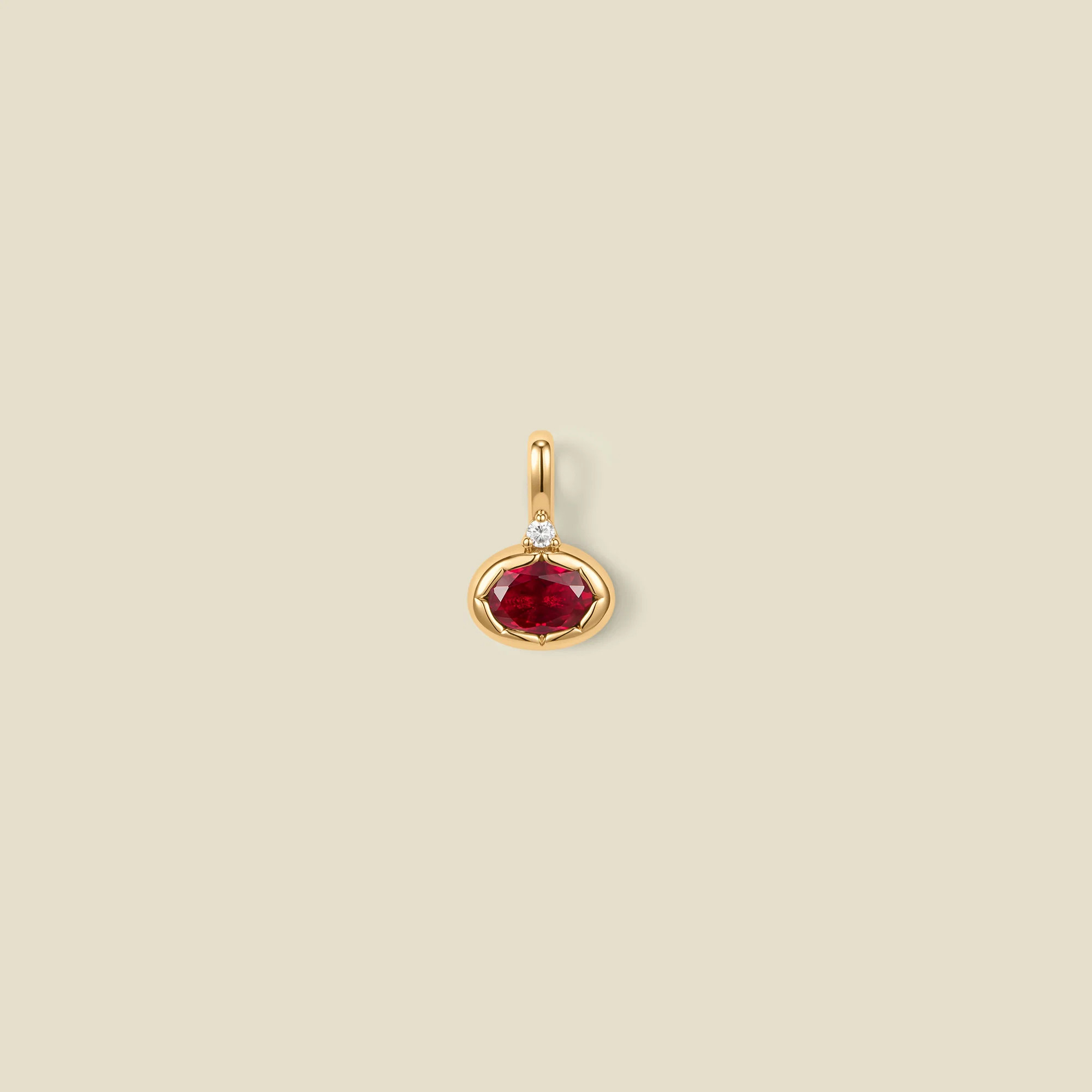 Oval Birthstone Charm: Personalized Jewelry for Every Month | Made By Mary
