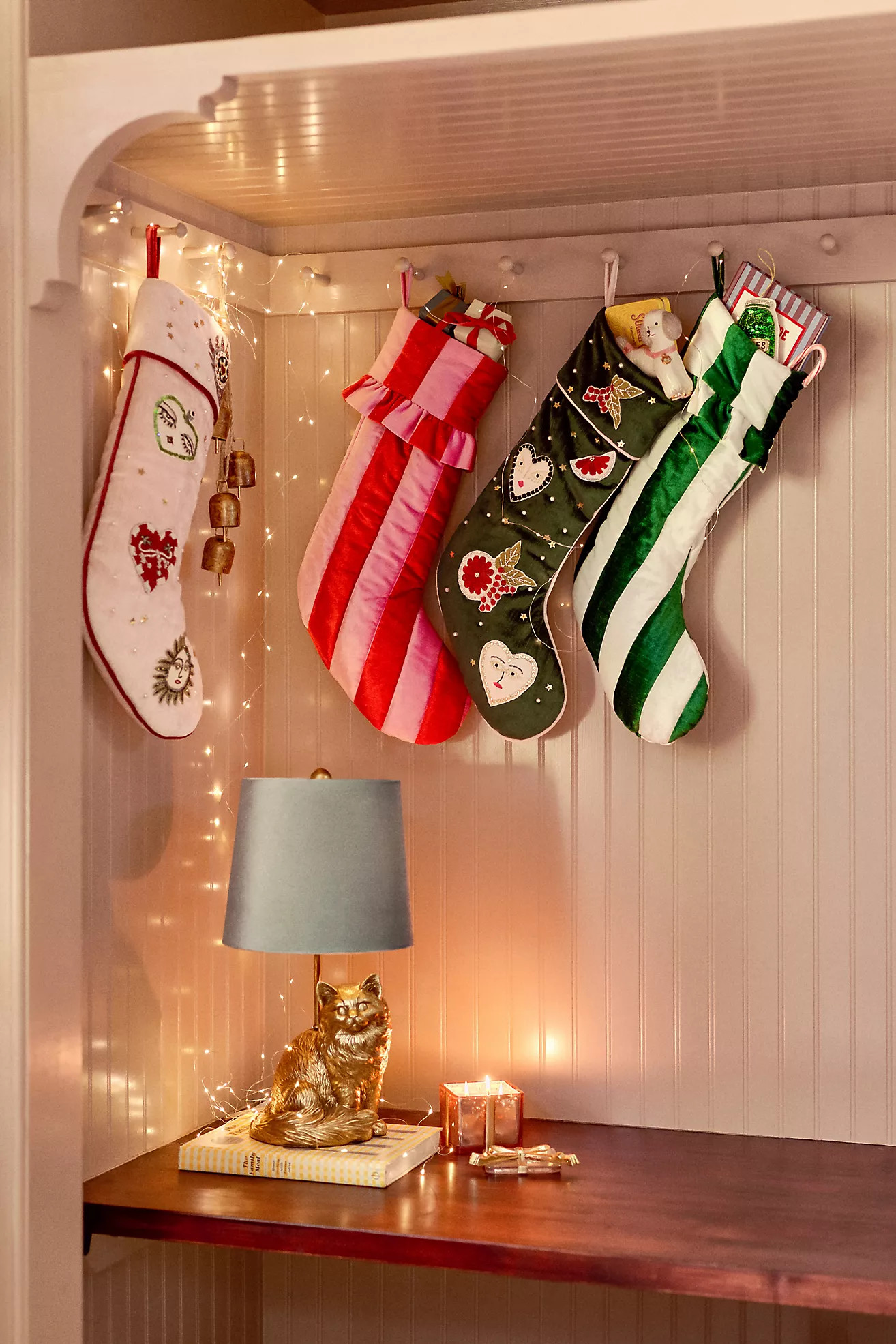 Ruffled Stripe Stocking | Anthropologie (US)