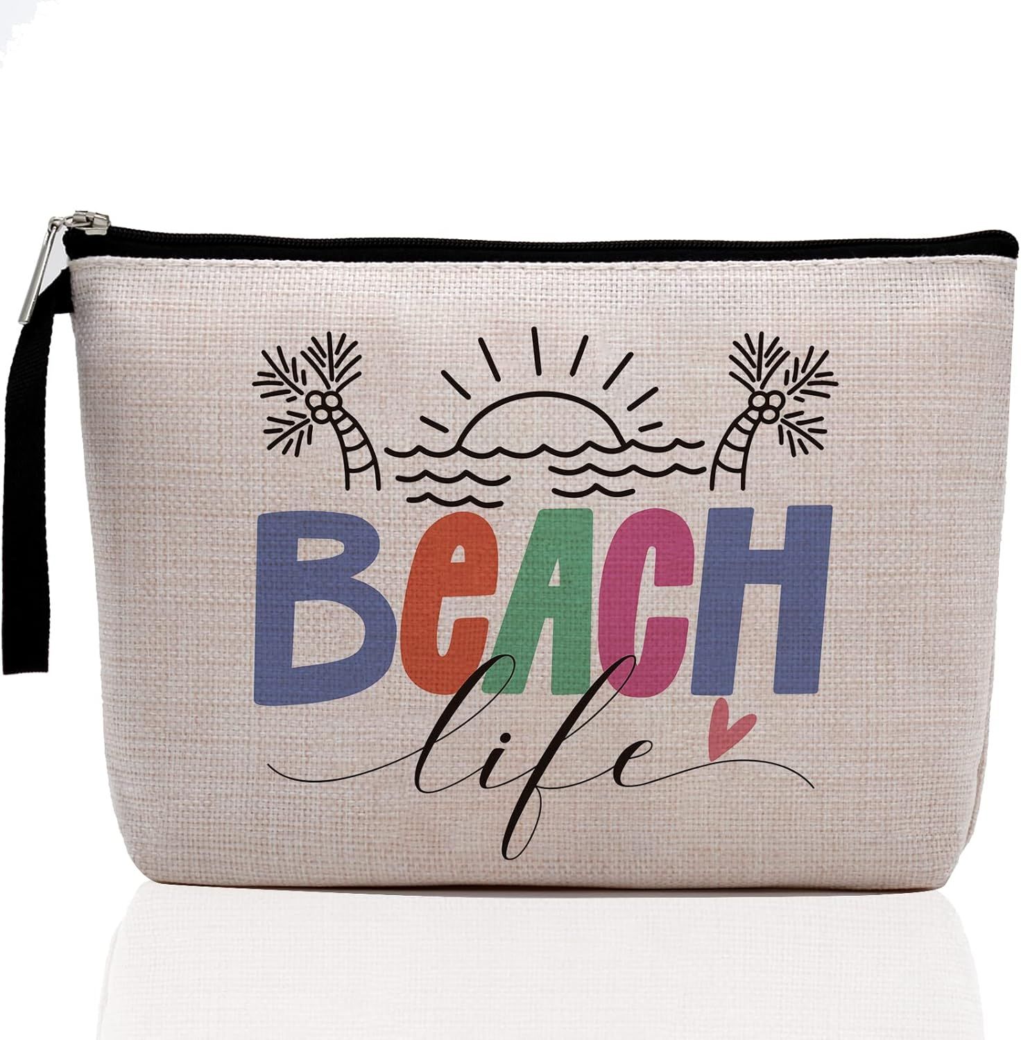 Beach Necessities Sunscreen Bags for Beach Makeup Bag Beach Items Funny Vacation Gift Beach Lover... | Amazon (US)