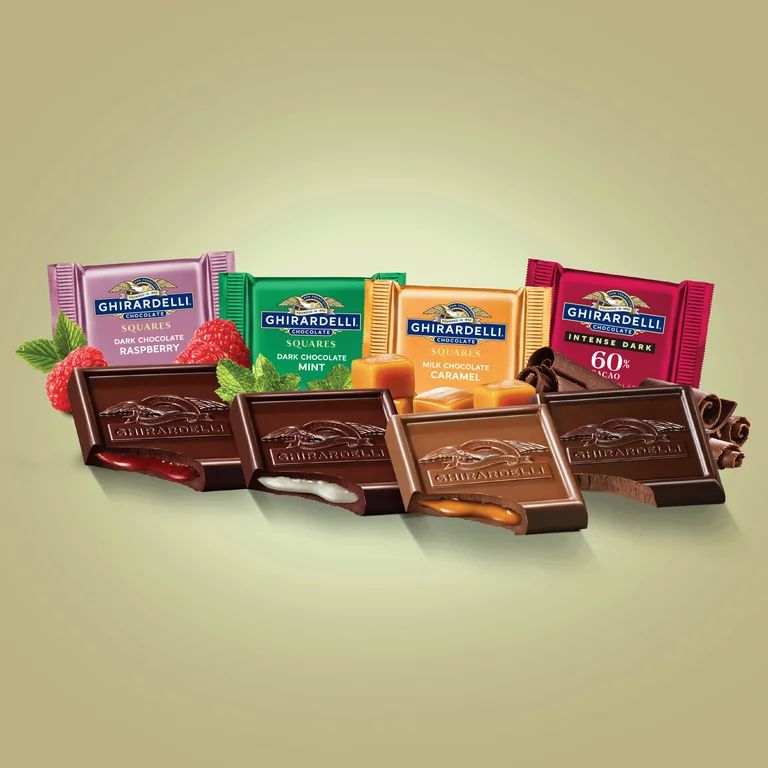 GHIRARDELLI Premium Assorted Chocolate Squares, Chocolate Assortment, 15.77 oz Bag | Walmart (US)