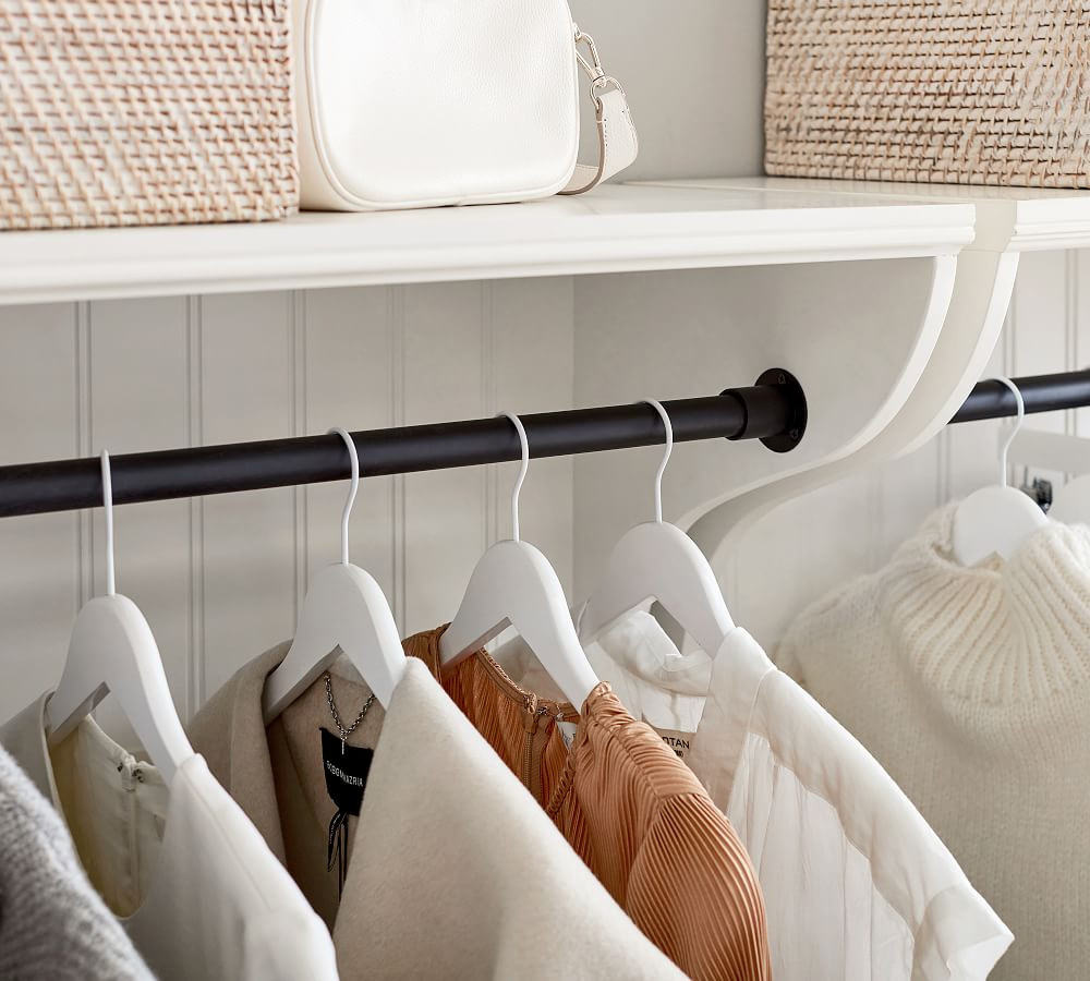 Aubrey Shelf with Closet Rail | Pottery Barn (US)