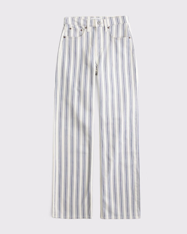 High Rise 90s Relaxed Floral Print Jean | Abercrombie & Fitch (US)