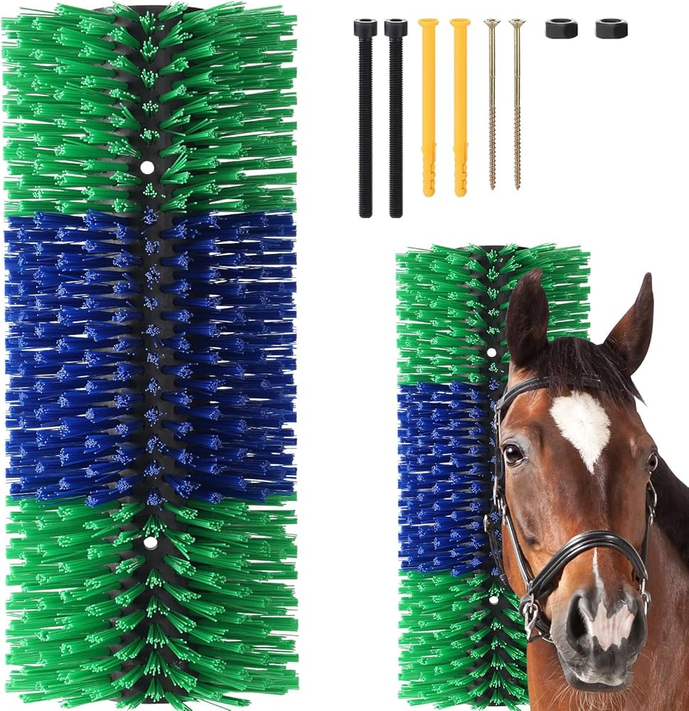 Livestock Scratching Brush, 17.5 x 7.8 Inch Goat Brushes for Grooming, Horse Brushes for Shedding... | Amazon (US)