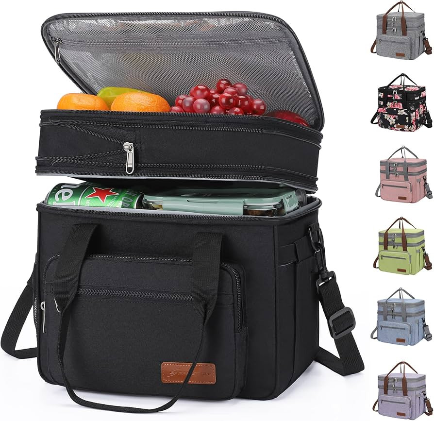 Maelstrom Lunch Box, 23L Insulated Lunch Bag, Expandable Double Deck Cooler Bag, Lightweight Leak... | Amazon (US)