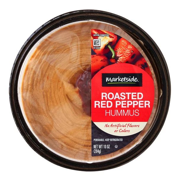 Marketside Roasted Red Pepper Hummus, 10 Oz | Walmart (US)