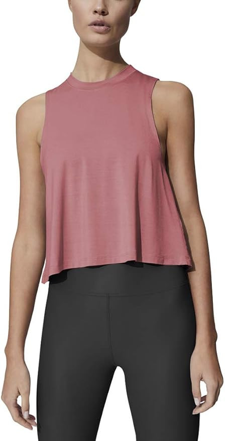 Mippo Crop Tops for Women Womens Workout Tops Flowy Crop Tank Tops Yoga Shirts | Amazon (US)