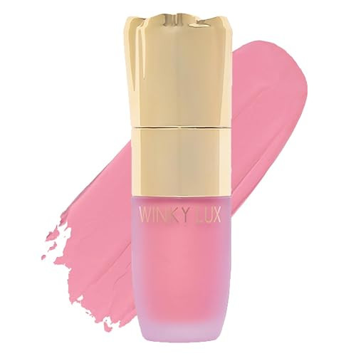 Winky Lux Cheeky Rose Liquid Blush – Gel-Cream with Buildable Color, Lightweight Velvet Finish, Long-Lasting Cool Pink Shade, Lovely | Amazon (US)