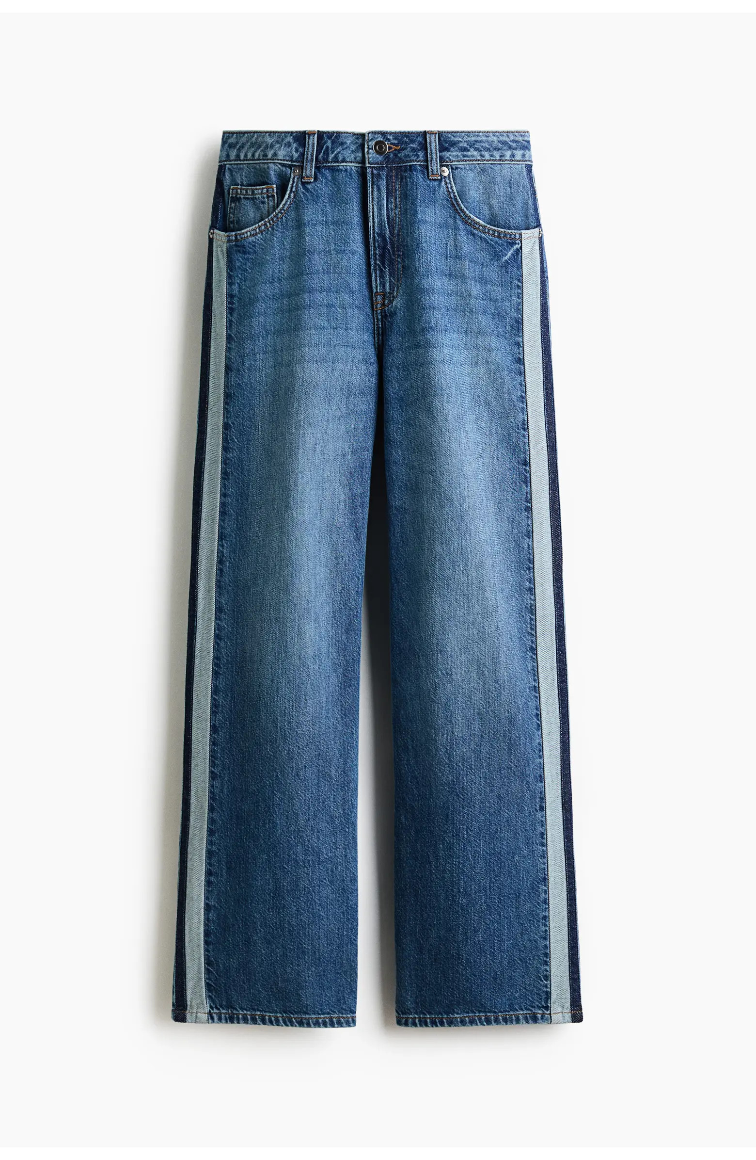 Wide Regular Side-striped Jeans | Nordstrom