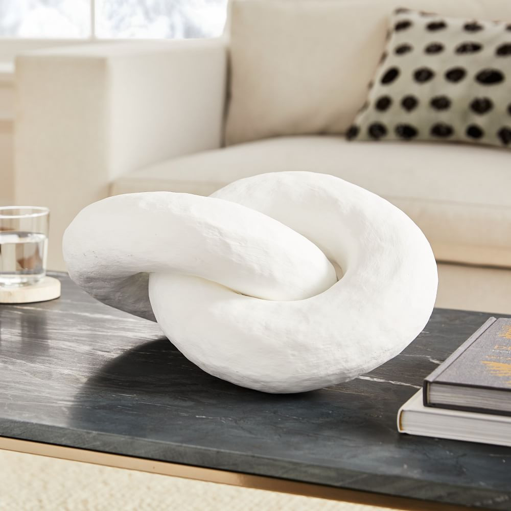 Paper Links Object, White, Paper Mache | West Elm (US)