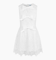 The Blythe Bow Dress - White Lace | Hill House Home US