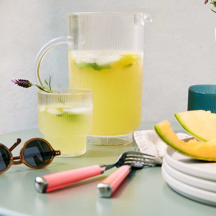 Fluted Acrylic Drinking Glasses | West Elm (US)